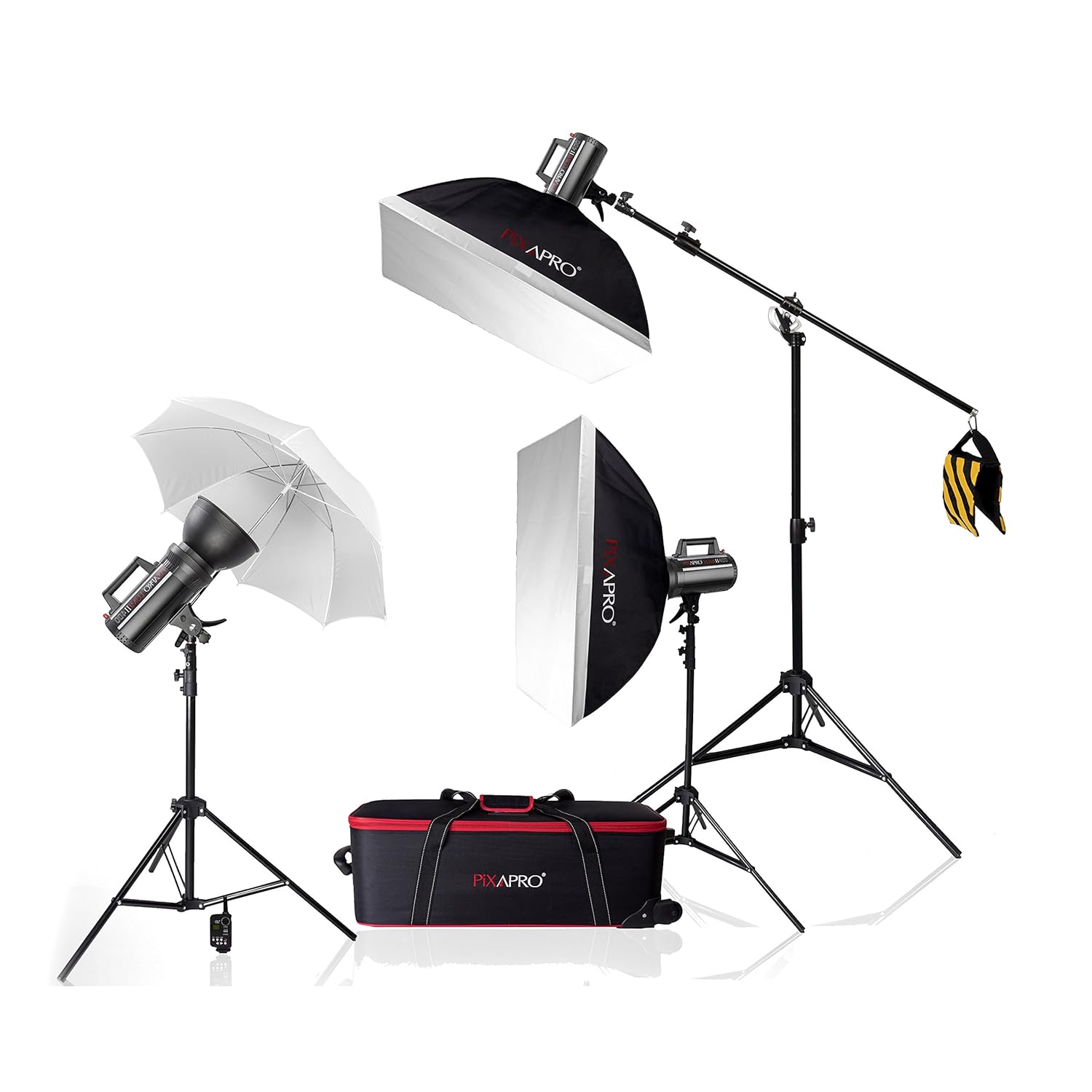 LUMI400II Gemini GS400II Three Head Boom Kit 1200Ws Fan Studio Fashion lighting set Bowens S Fitting  2 Year UK Warranty  Fast Delivery  UK Stock  VAT Registered aE    Three Head Boom Kit  LUMI 400 