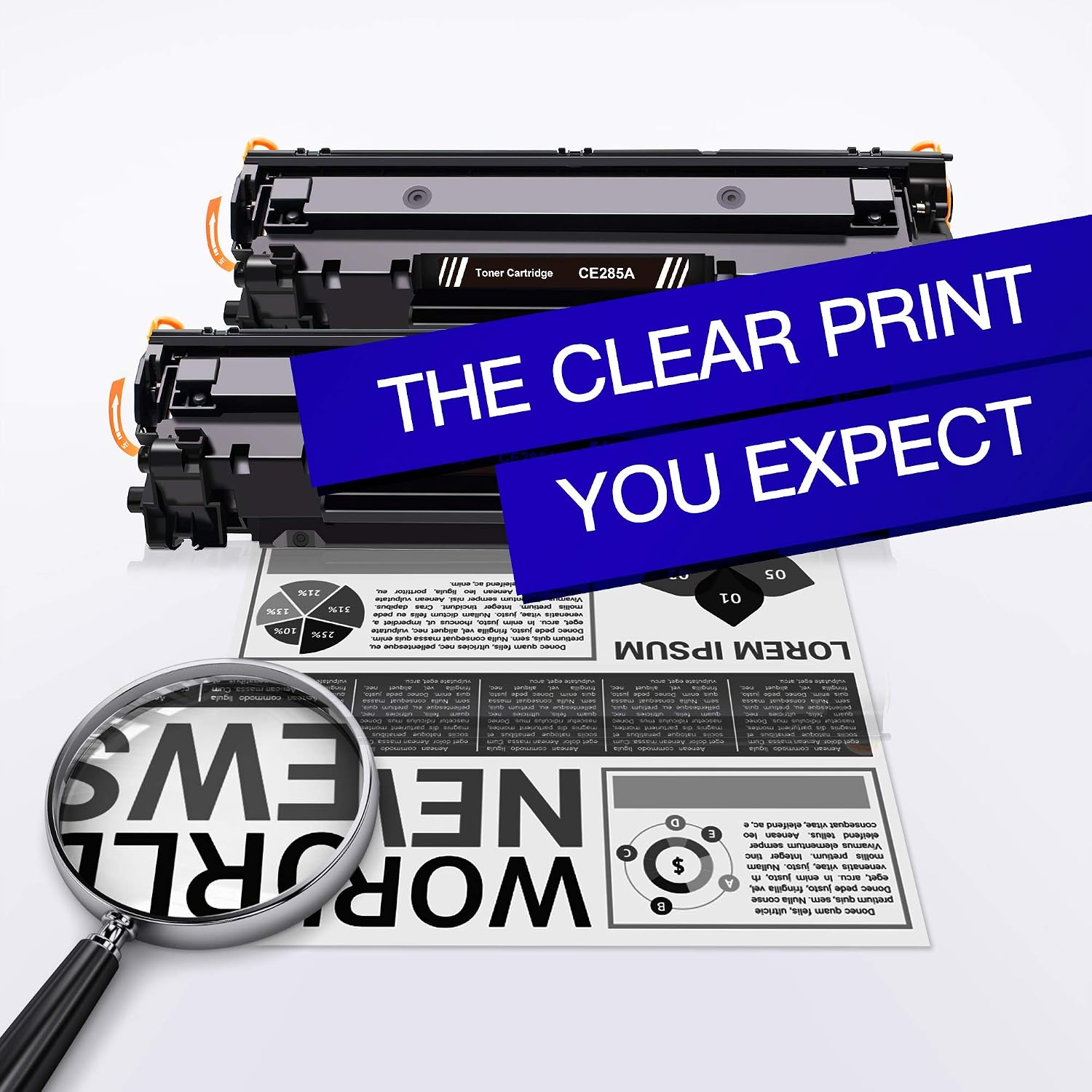 GPC Image 85A CE285A Toner Compatible for HP 85A Black Toner Cartridge for P1102W P1102 P1100 P1106 M1136 M1130 M1132 M1134 M1212 M1212NF M1213NF M1132MFP M1217NFW M1134MFP M1136MFP (Black - Image 3