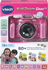 VTech KidiZoom Duo FX Kids Camera 8MP Colour Screen AR Filters 20 Games Pink view 2