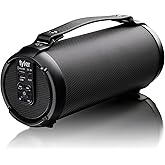 Tyler Wireless Bluetooth Speaker Water Resistant Long Range 200 watt Rechargeable Boombox USB MP3 Micro SD AUX Inputs Fm Radio Sound & Bass Carry Strap Lightweight for Home Outdoor Stereo