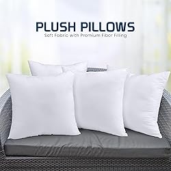 Utopia Bedding Throw Pillows (Set of 4, White), 24