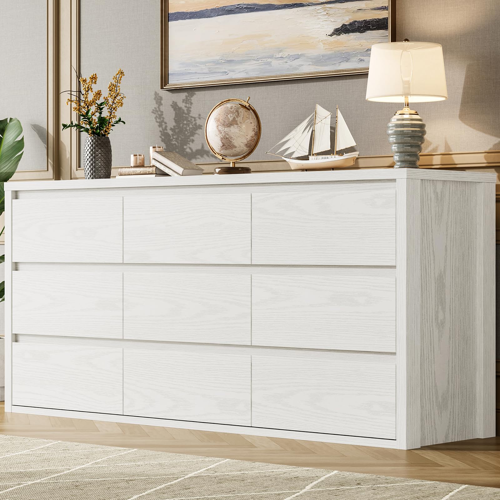 Photo 1 of *UNTESTED*
GarveeHome 9 Drawer Dresser for Bedroom, Wide Modern Chest of Drawers, Large Wood Dresser Wooden Storage Organizer for Living Room, Hallway Entryway