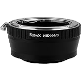 Fotodiox Nikon Nikkor F Mount D/SLR Lens to Micro Four Thirds (MFT) Mount Mirrorless Camera Body Adapter