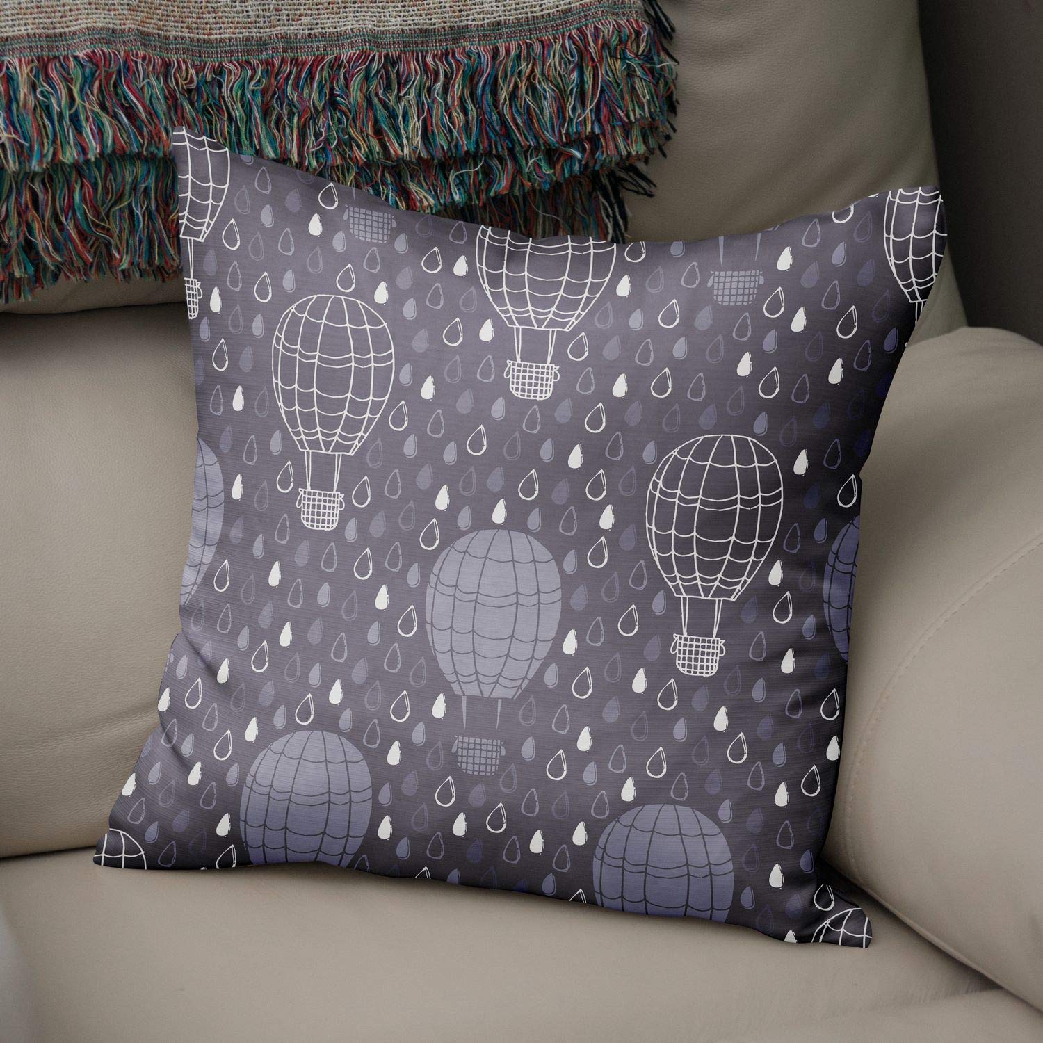 Bonamaison Decorative Cushion Cover Random Pattern, Throw Pillow Covers, Home Decorative Pillowcases for Livingroom, Sofa, Bedroom, Size:43X43 Cm - Designed and Manufactured in Turkey