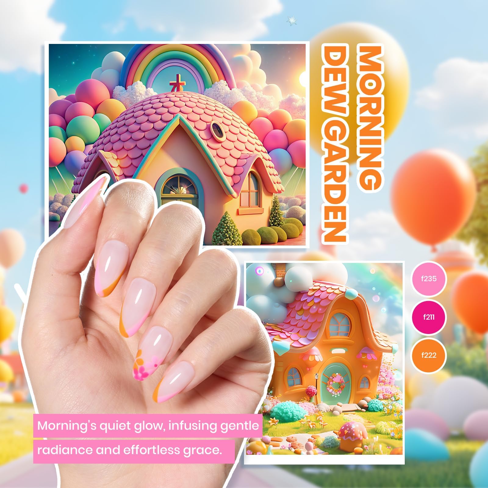 Beetles Gel Nail Polish Kit with U V Light 80Pcs Color Enchantment 55 Colors Gel Polish Starter Kit with Base Top Coat Nail Art Stickers Manicure Tools Gift for Women - Image 3