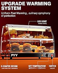 PYY Commercial Food Warmer Display, 2-Tier Electric