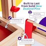 Blue Squid Art Easel for Kids 3 in 1 Double Sided Adjustable 32-52in view 6