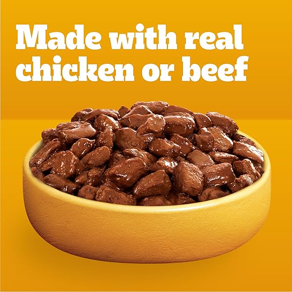 PEDIGREE CHOICE CUTS IN GRAVY WET DOG FOOD, ADULT SOFT WET DOG FOOD, VARIETY PACK, 3.5 OZ. POUCHES, 30 COUNT