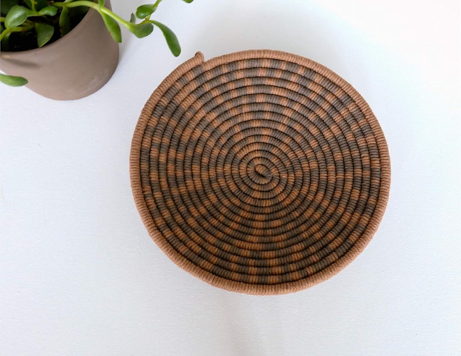 Woven Basket 8.5 Inches, Small Basket 8″, Wall Basket Decor