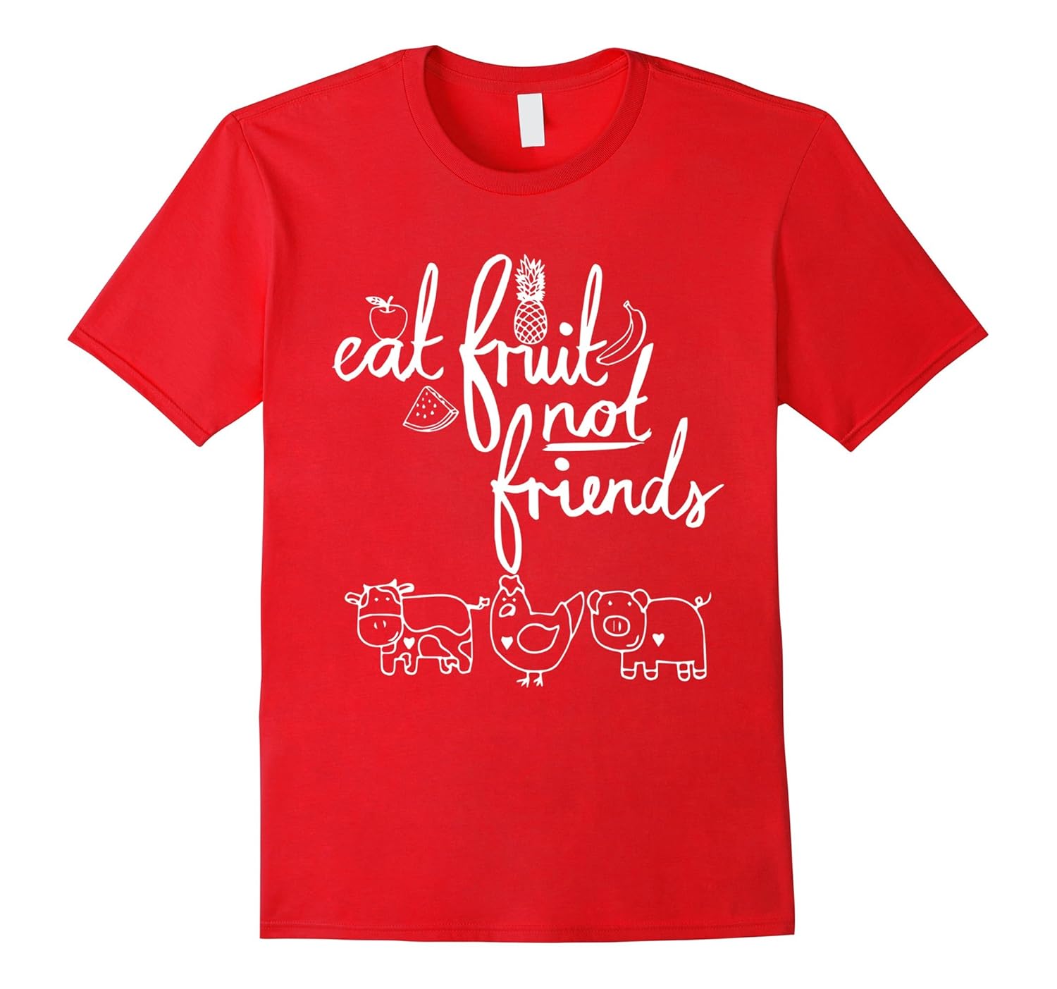 Fun-Gly : Eat Fruit Not Friends T-shirt-ANZ