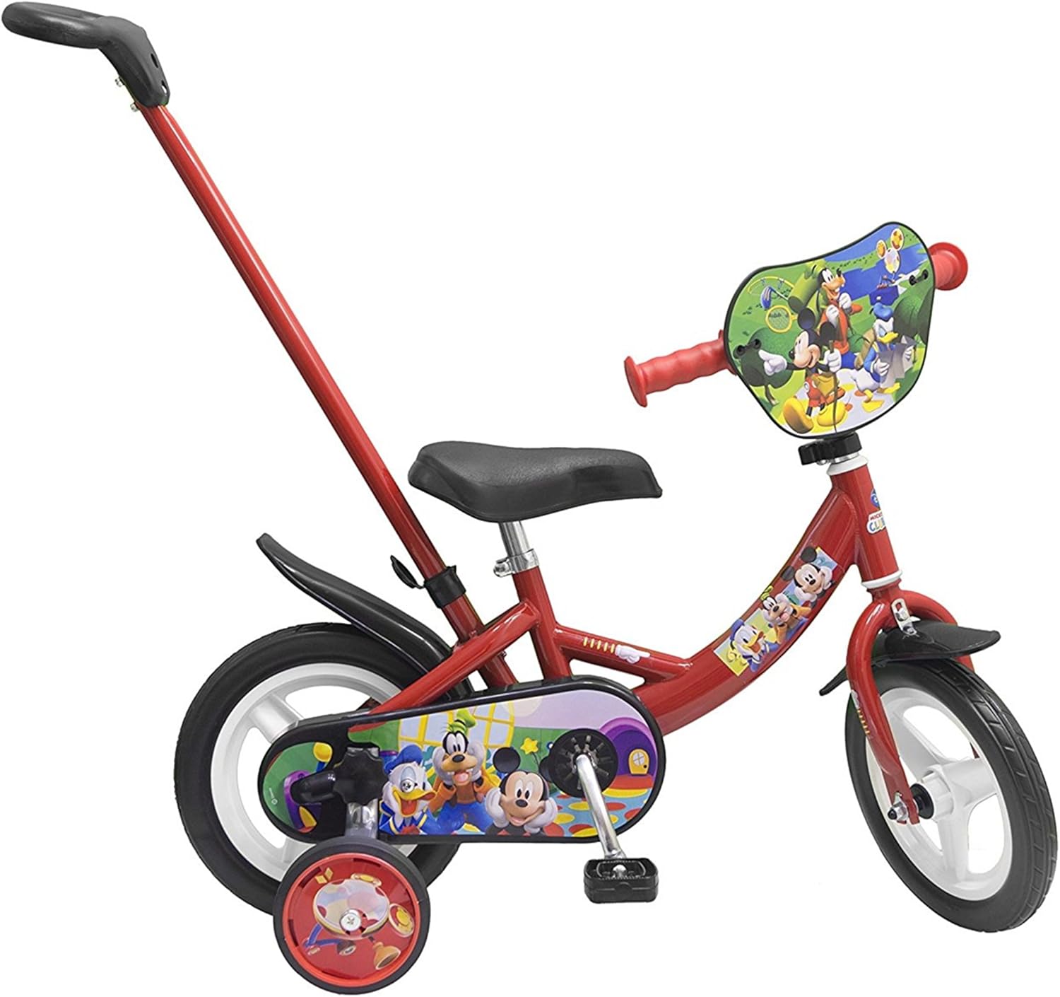 Albri Mickey Mouse Kinderfahrrad 14 Zoll - Sicher & Stabil Für Kinder 3-5 Jahre
