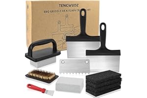 Griddle Cleaning Kit for Blackstone14PCS, Flat Top Grill Cleaner Set - Griddle Scraper, Grill Stone, Brush, Scouring Pads, Ea