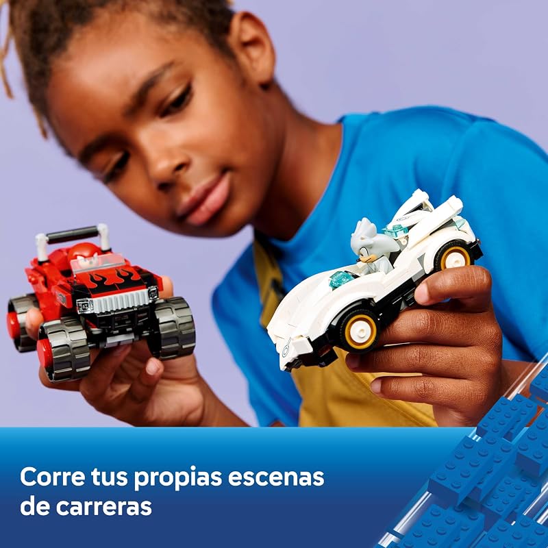 Sonic The Hedgehog: Carro Prateado do Knuckles vs Monster Truck 77118