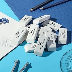 Mr. Pen- White Pencil Eraser, 24 Pack, Block