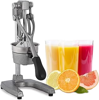 Relaxdays Saftpresse manuell, XL Orangenpresse, professionelle Fruchtpresse, Premium Zitruspresse, Gastronomie-Qualität