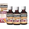 Children's Robitussin Honey Cough and Chest Congestion DM, Children's Cough Medicine Made with Real Honey for Flavor - 4 Fl Oz x 3
