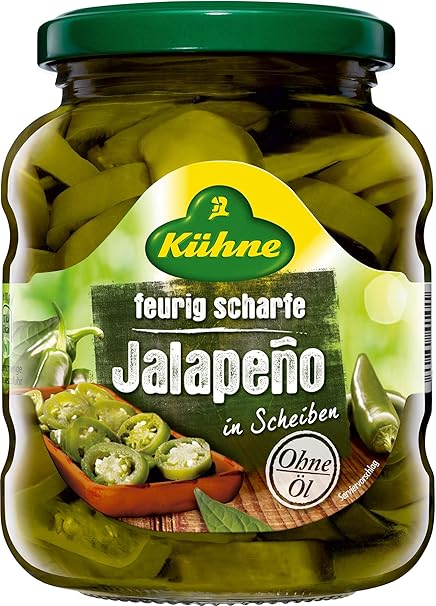 Amazon キューネ ハラペーニョ370ml Kuhne キューネ 野菜の缶詰 瓶詰 通販