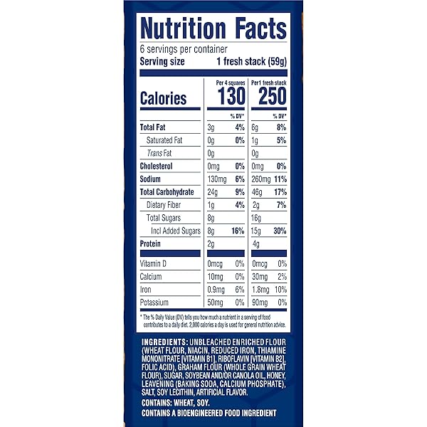 HONEY MAID FRESH STACKS GRAHAM CRACKERS, 12.2 OZ (6 STACKS)