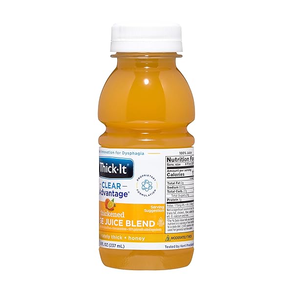 THICK-IT CLEAR ADVANTAGE THICKENED ORANGE JUICE BLEND – MODERATELY THICK/HONEY, 8 OZ BOTTLE (47882600)