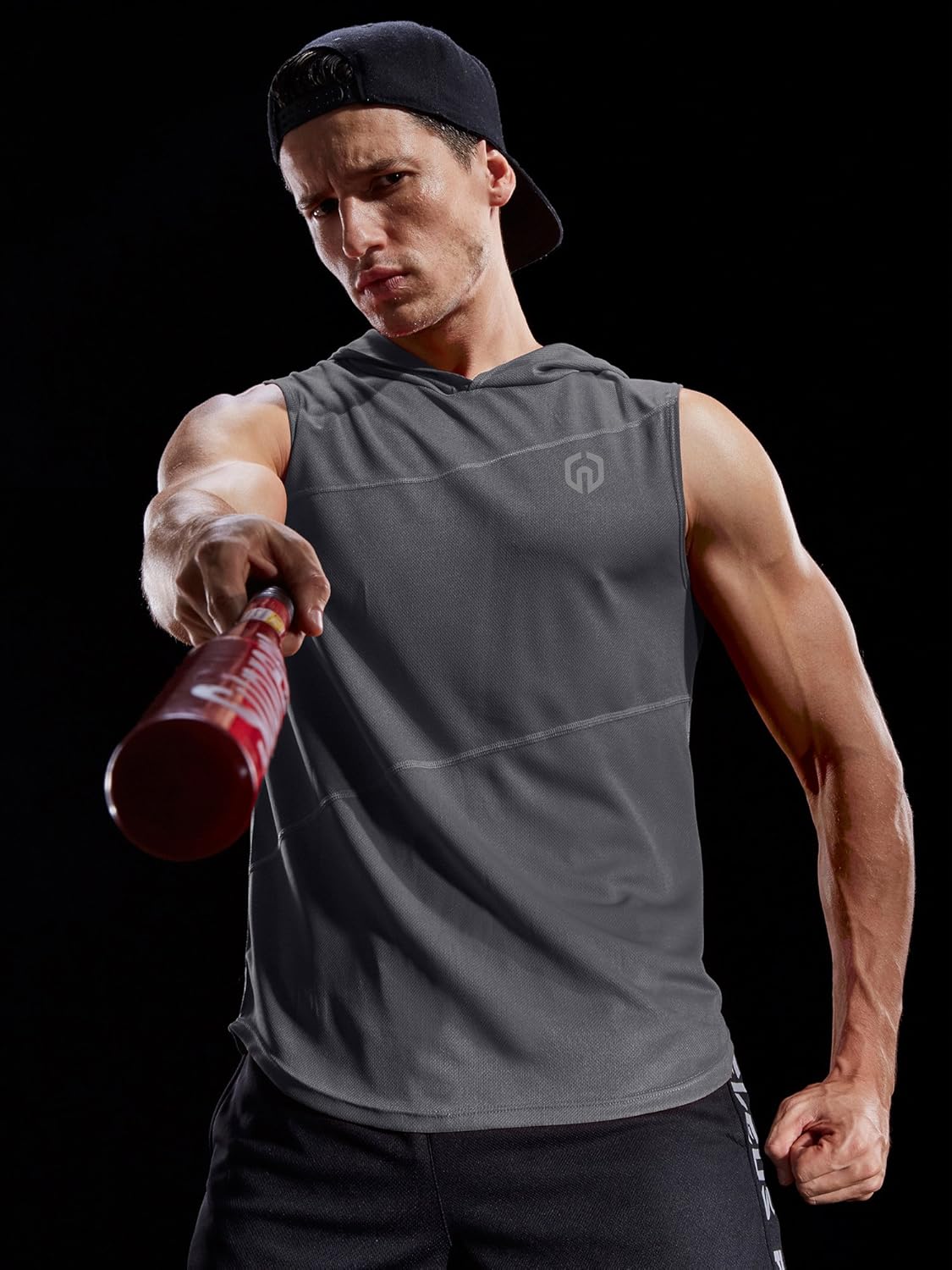 Neleus Workout Athletic Muscle Tank with Hoods Pack of 3 at  Men’s Clothing store