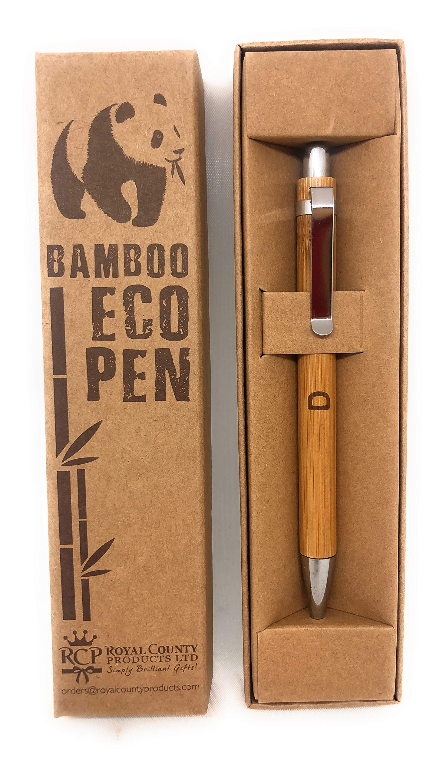 Royal County Personalised Bamboo Pens - Eco Friendly - D