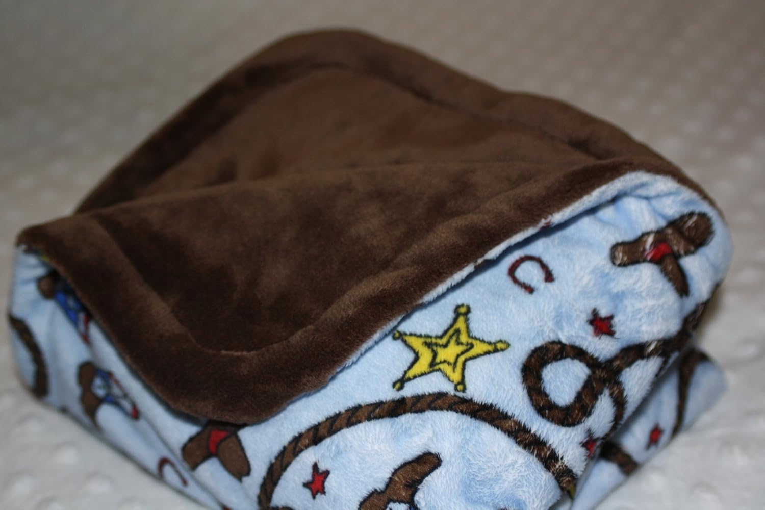 cowboy baby blanket