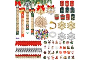 QIDSJCCBD 487 pcs Christmas Ornaments DIY Christmas Tree Ornaments Christmas Arts and Crafts for Adult Christmas Decorations