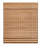 LazBlinds Cordless Bamboo Roman Shades, Light