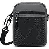 Lohol Mini Messenger Bag Crossbody Bag for Men Women, Water Resistant Small Sling Shoulder Satchel Purse for Travel Work