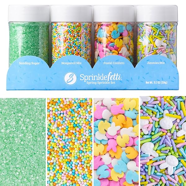 SWEETS INDEED SPRINKLES, 4 PACK, EDIBLE SPRINKLE MIX,...