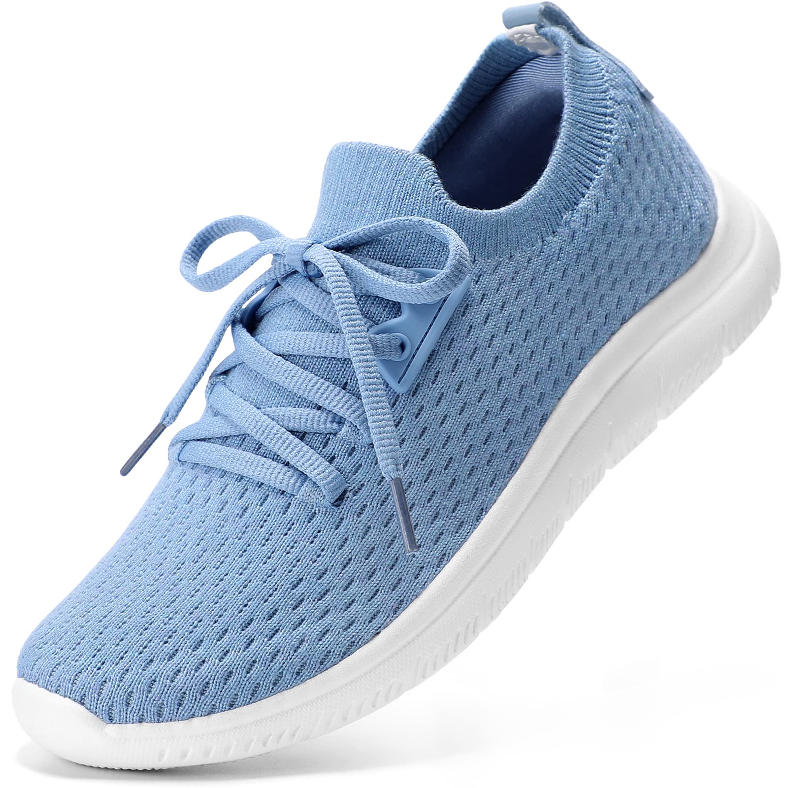 Walking Shoes Slip On Sneakers Blue STQ Women Slip On