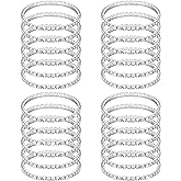 Kajaia Rhinestone Bracelets for Women Stretch Bracelets Stackable Crystal Tennis Bracelet Set for Jewelry Party