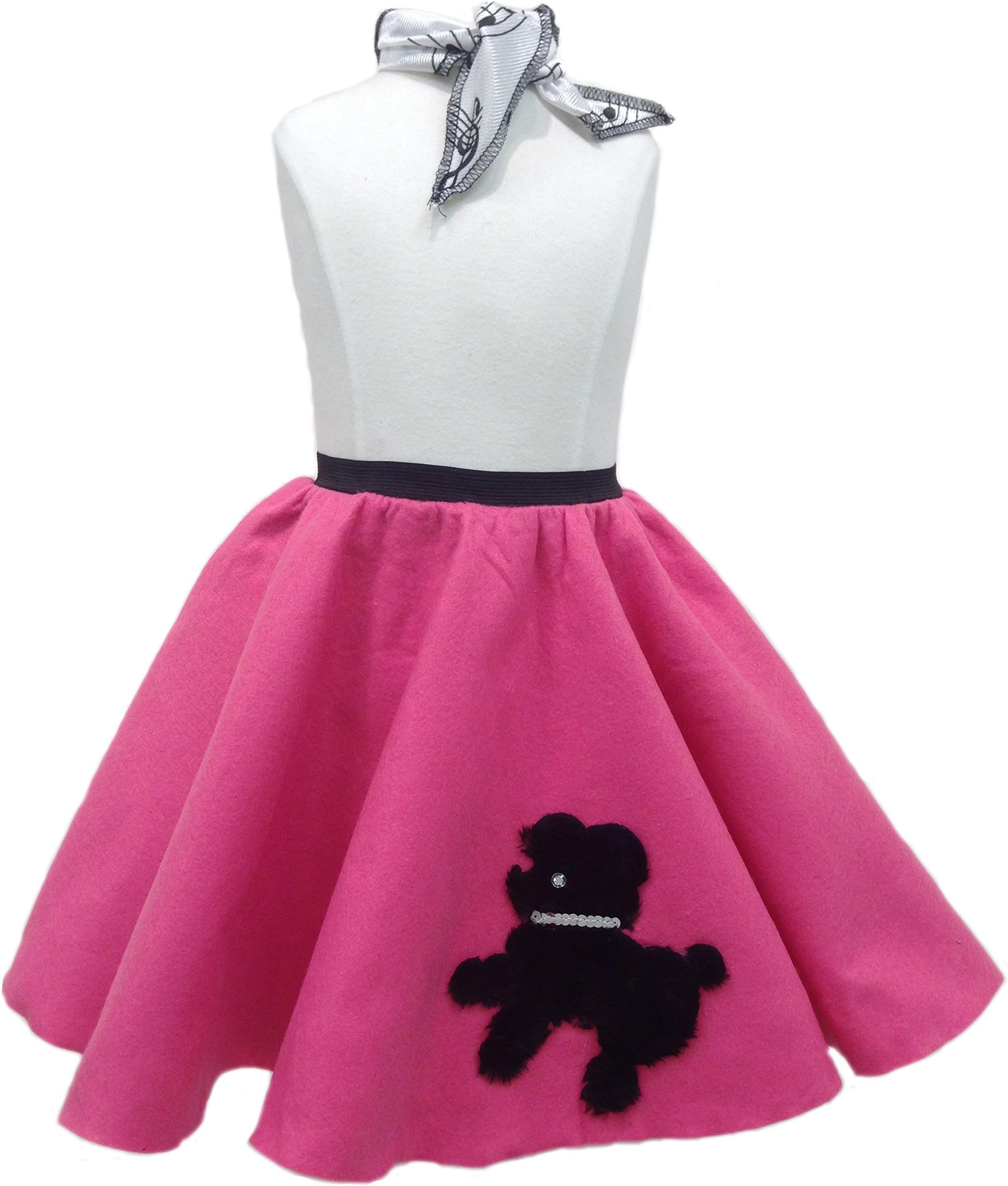 Toddler Poodle Skirt with Scarf