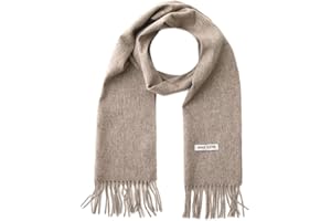linişte 100% Wool Scarf - Men and Women Winter Warm Soft Luxurious Solid Colors Gift Box