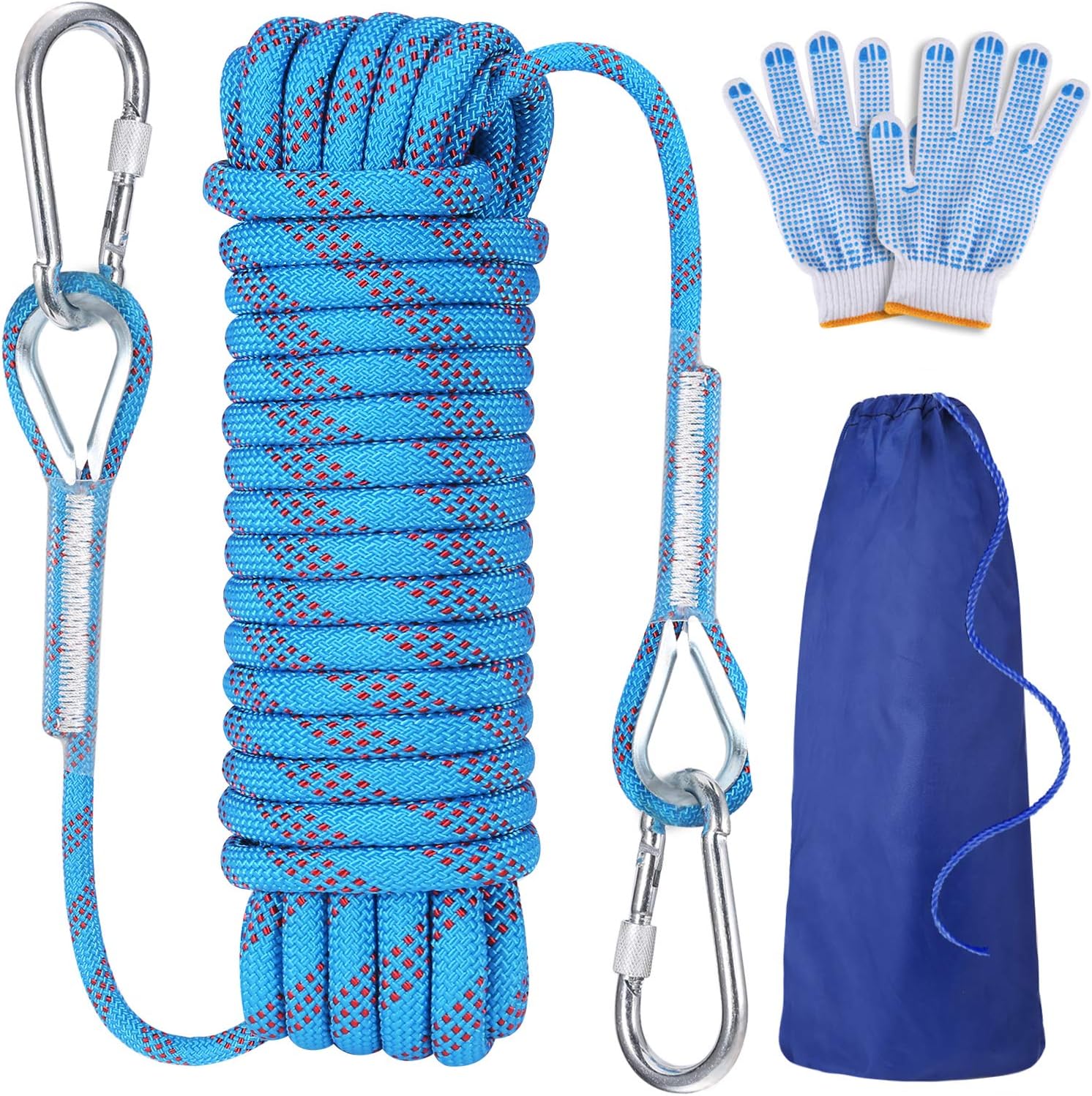 Meieke Outdoor Climbing Rope, 10MM Diameter Static Rock Climbing Rope