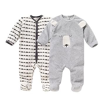 Amazoncom La Redoute Collections Pack Of 2 Applique Bearprinted