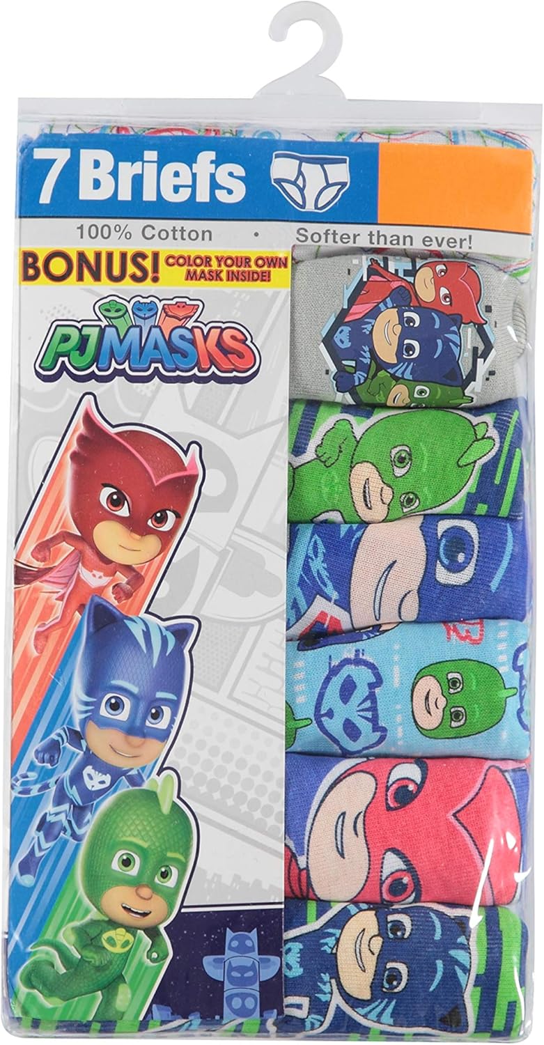 PJ Masks Boys' 7-Pack Brief Underwear: Clothing