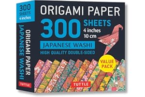 Origami Paper 300 sheets Japanese Washi Patterns 4 (10 cm): Tuttle Origami Paper: Double-Sided Origami Sheets Printed with 12