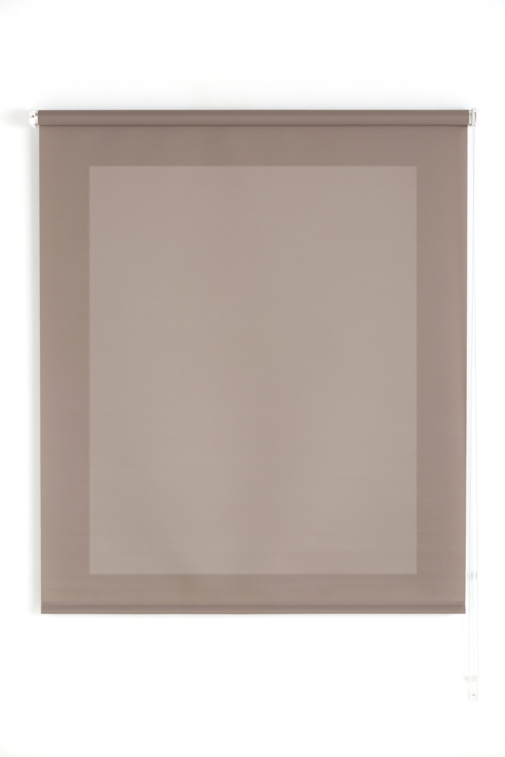 Uniestor Basic Roller Blind Translucent - Brown, 100 x 175 cm (W x H) | Fabric Size 97 x 170 cm
