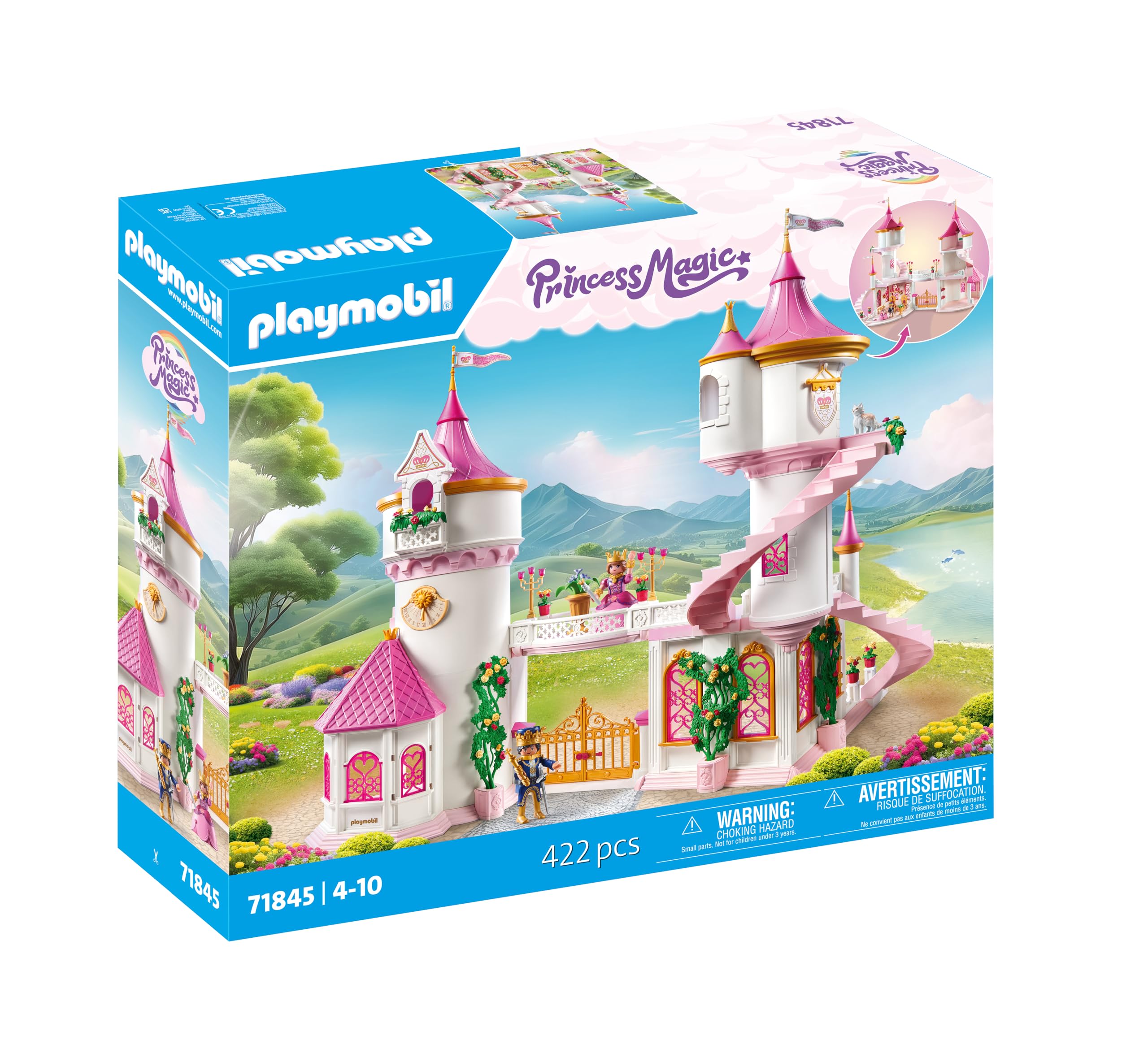 Playmobil | Princess Magic | Princess Castle with Royal Couple | Princess Toy | Castle Playset | Fairy Tale Toy for Kids Aged 4+ | 71845
