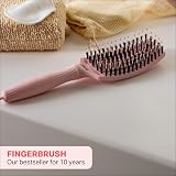 Olivia Garden Fingerbrush Care Iconic Medium Pastel Pink Detangling Brush view 2