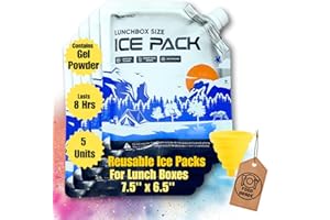 Frostvolt Reusable Ice Packs for Coolers and Lunch Boxes | High-Performance Cooler Ice Packs Reusable Long Lasting | Deep Freeze Lunch Box Ice Packs - for Picnic Cooler & Lunch Containers