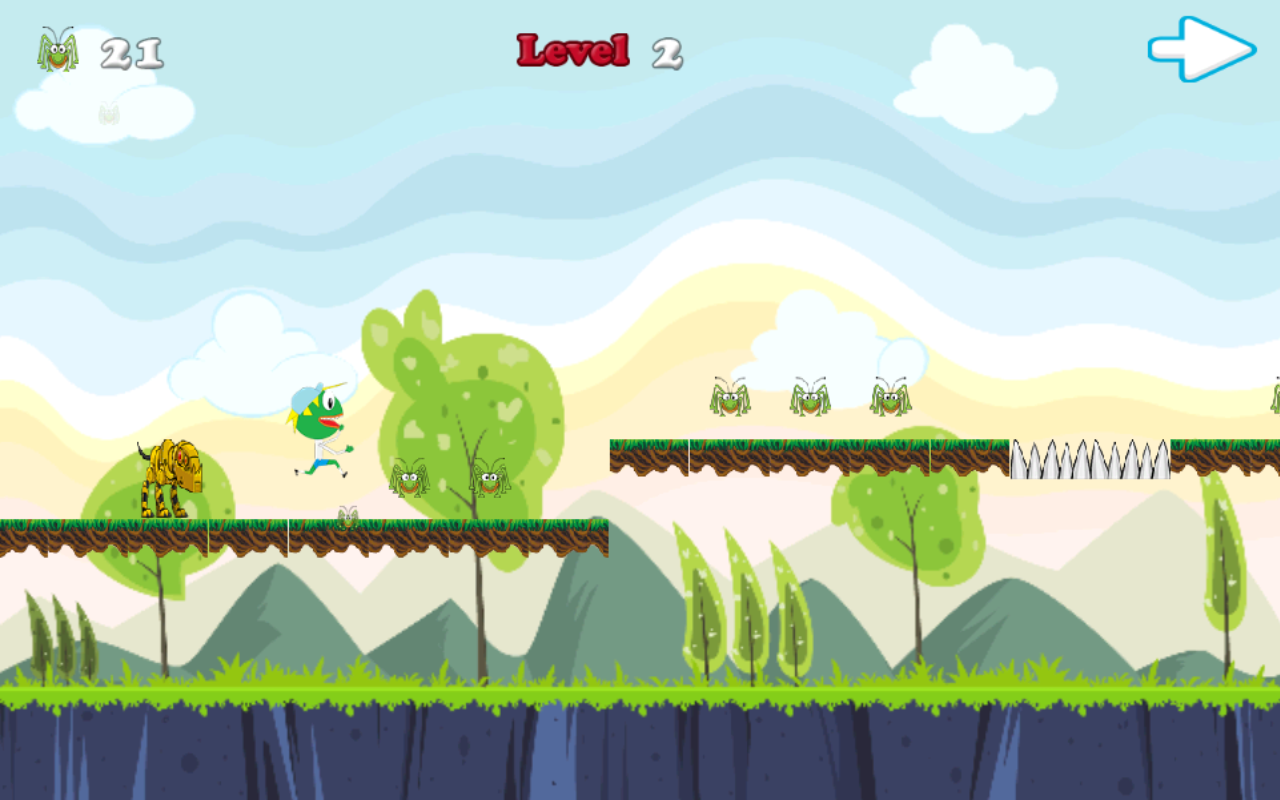 Frogger Eats in World Run of the Temple