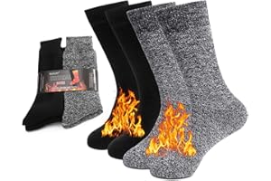 NovForth Thick Thermal Socks for Men, Heated Heavy Warm Socks for Winter