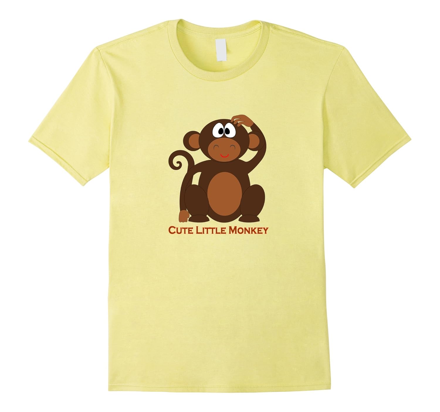 Cute Little Monkey Funny T-shirt Looks Lost-ANZ