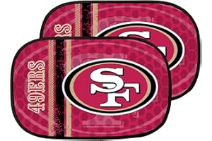 SPORTS LICENSING SOLUTIONS NFL San Francisco 49ers Side Window Auto Shade 2 Pack