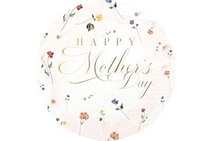 MOBIUSEA CREATION Mothers Day Stickers 135-Pack | 1.4 inch | Gold Foil | Happy Mothers Day Stickers for Mothers Day Card | Wild Floral Happy Mothers Day Labels | Mom Stickers for Happy Mothers Day Decorations