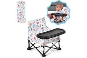 ASKCAT Baby Camping Chair, Booster Seat Travel, Booster Seat for Kitchen Chair