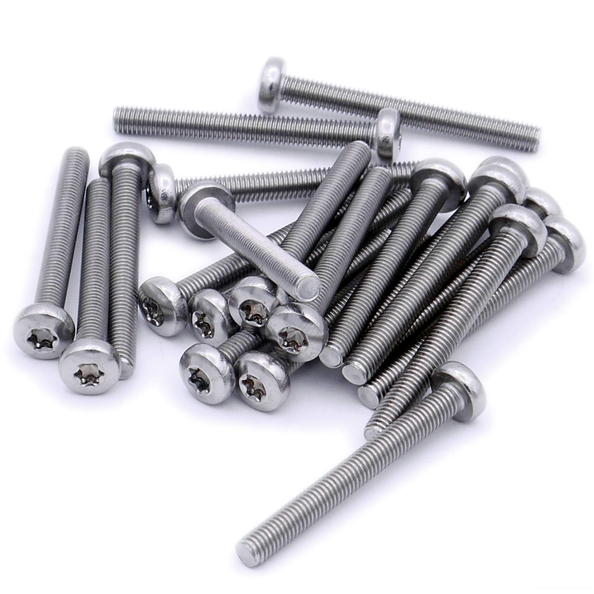 M6 (6mm x 8mm) TX Pan Machine Screw (Bolt) - Stainless Steel (A2) (Pack of 20)