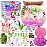 Hannstar Unicorn Terrarium Crafts Kit for Kids-LED Night Light Up & Remote Unicorn Birthday Gifts Toys for Girls Ages5 6 7 8 9 10 Year Old-Christmas Gifts for Girls